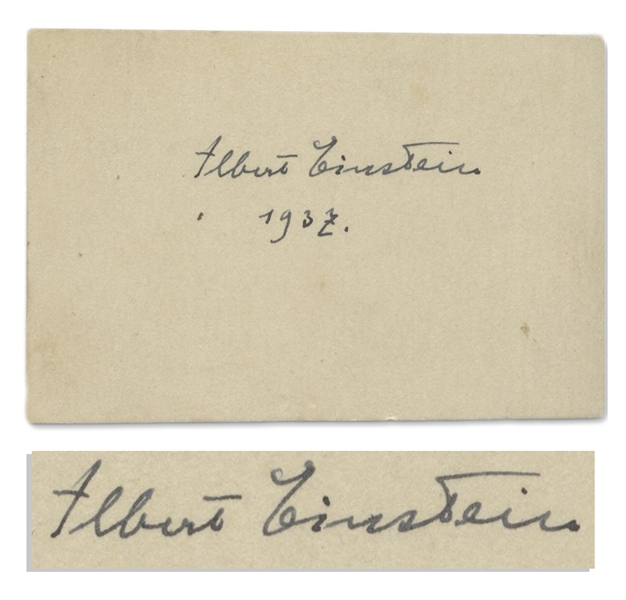 Albert Einstein Signature